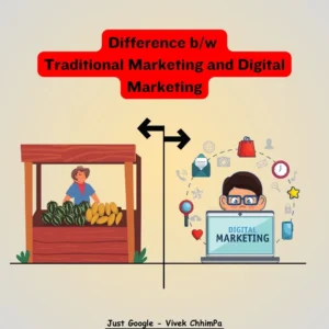 Difference between Traditional Marketing and Digital Marketing