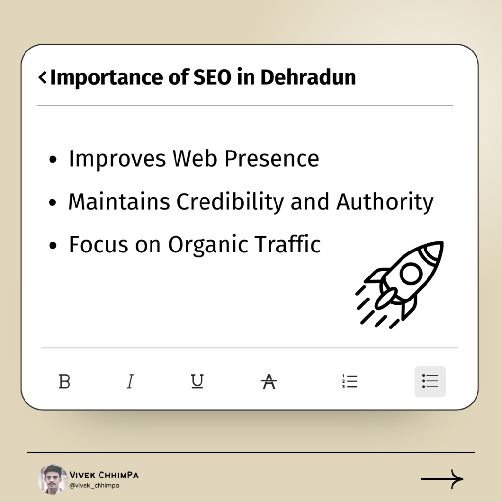 Importance of SEO in Dehradun