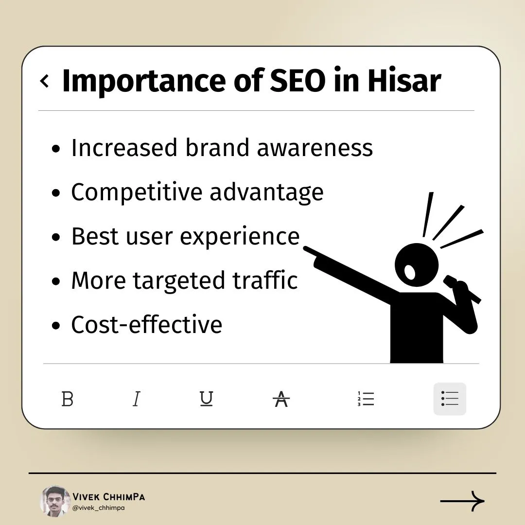 importance of seo in Hisar