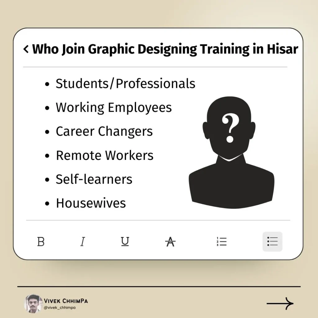 Who Can Join Our Graphic Designing Training in Hisar
