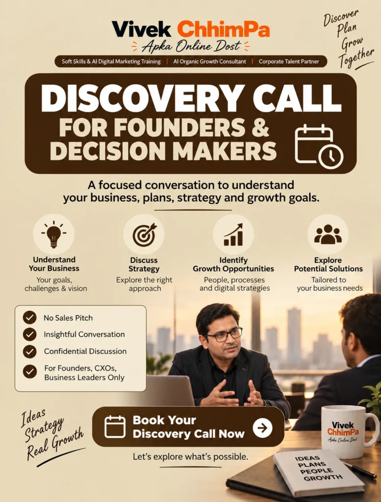Vivek ChhimPa Discovery Call Poster